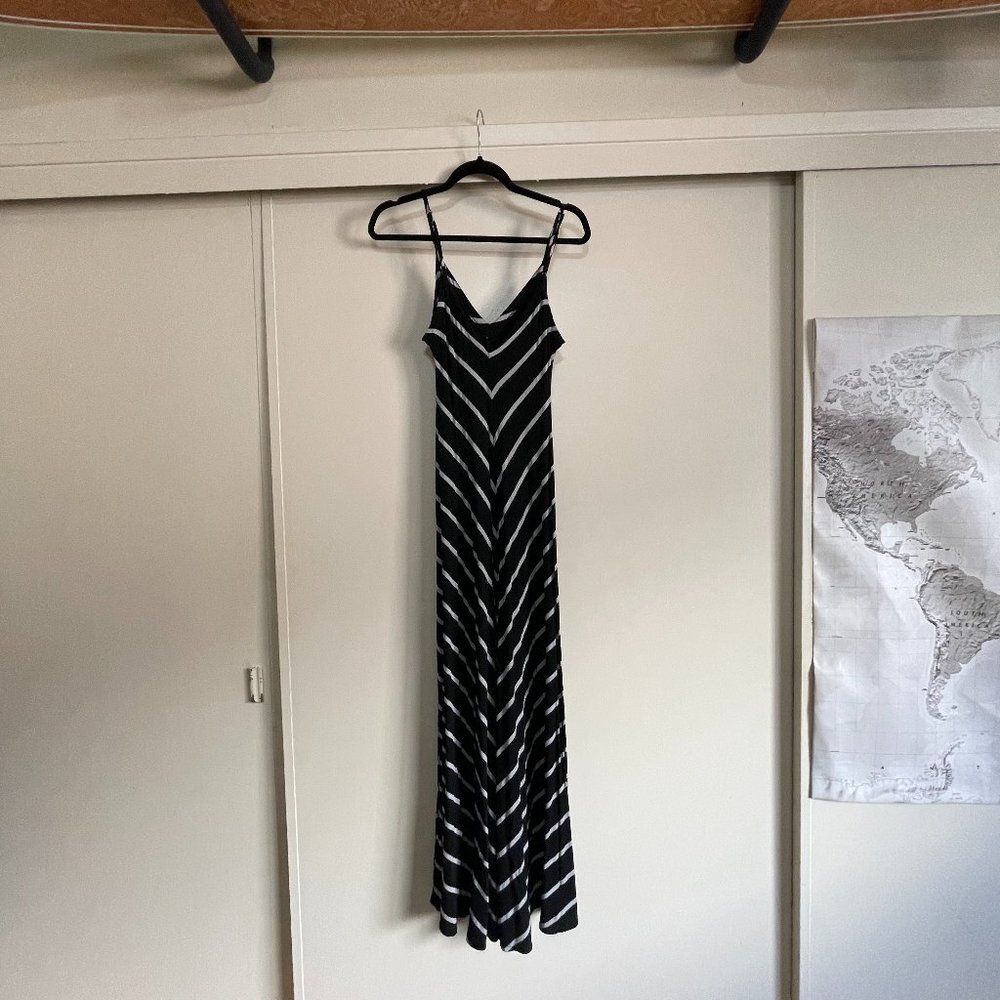 Black/Grey Fitted Summer Dress